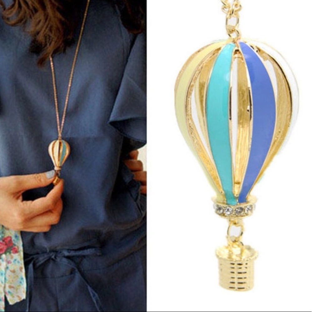 Adorable Hot Air Balloon Necklace